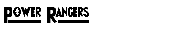 Power Rangers font preview